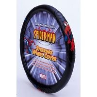 Plasticolor Spiderman Steering Wheel Cover, Black, 15 inches
