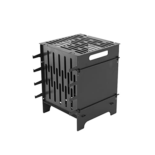 Parrilla portátil para el hogar con altura regulable y diseño de trípode desmontable 2