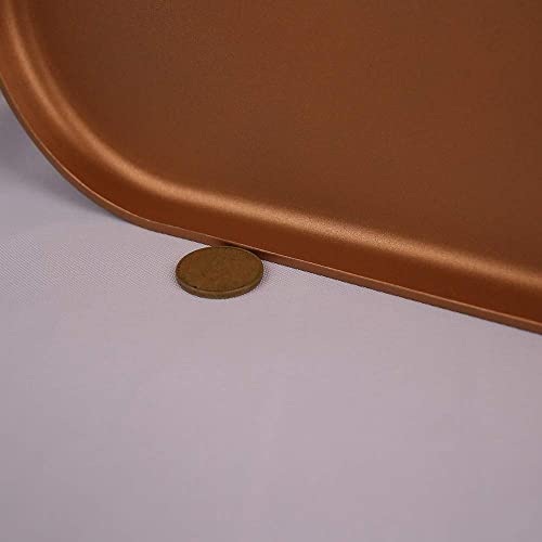 Cooksmark 11-Inch Copper Griddle Pan For Stove Top -Nonstick Square Flat Pan With Stainless Steel Handle, Lightweight Induction Compatible -Oven Safe Dishwasher Safe #TOP2