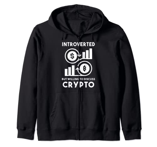 Introvertido pero dispuesto a discutir criptomonedas divertido inversor Sudadera con Capucha