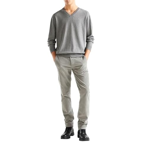 United Colors of Benetton Men's Dark Grey V Neck Sweater Cover