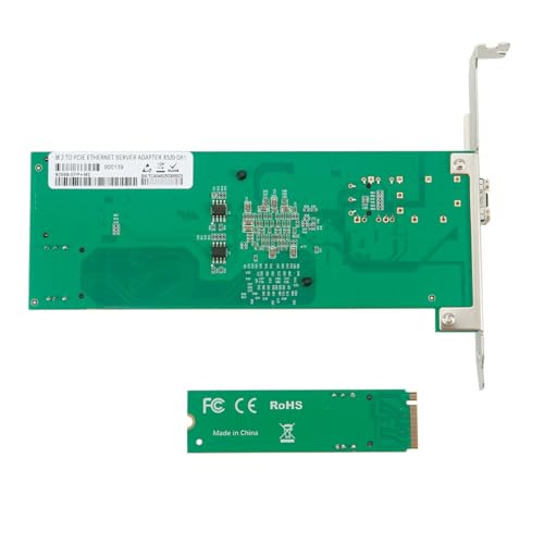 Image of M.2 M-Key Single SFP+ Port 10G Ethernet LAN Adapter with 50cm Cable, with Intel 82599EN Controller