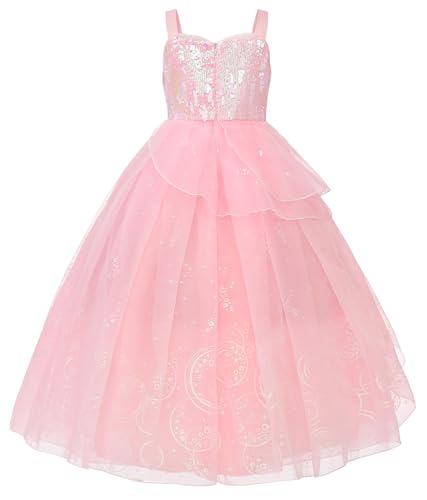 Disfraz de Bruja para Niñas en Rosa con Lentejuelas miniatura 3