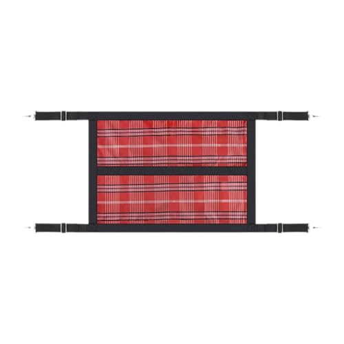 MagiDeal Stall Guard for Horse Barn Guard for Goats, Cows Easy Install 59.1 inch x 18.9 inch Gear Pet Stable Supplies Stall Door Guard, Red