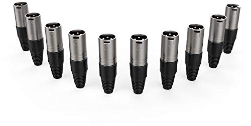 Prise XLR mâle Audibax Silver pour équiper votre studio de podcasting