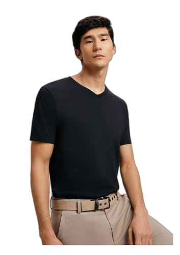 Camiseta Básica Masculina Flamê Com Decote V