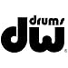 DRUM WORKSHOP STICKER/DW BASS DRUM - BLACK