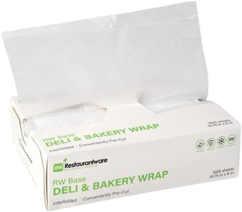 Restaurantware Plastic Deli Sheets 10.75 x 8 Inch | Interfolded | Pre-Cut | Microwavable Freezable | 1000 Sheets, Pack of 10