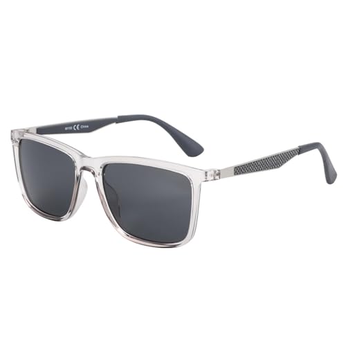Lunettes de soleil polarisées pour hommes en fibre de carbone UV400