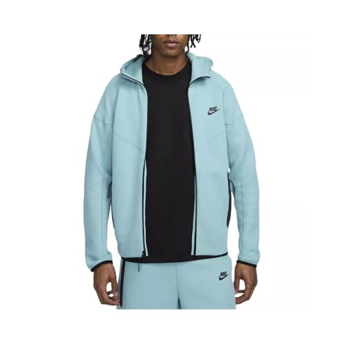 Nike Sportswear Tech Fleece Windrunner Men's Full-Zip Hoodie Size - Small Denim Turquoise/Black