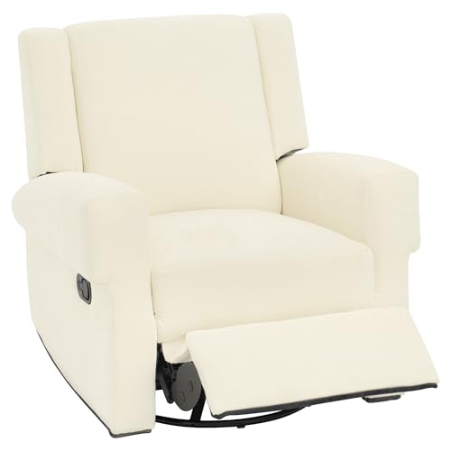 Sillón Plegable Chenille Blanco miniatura 4