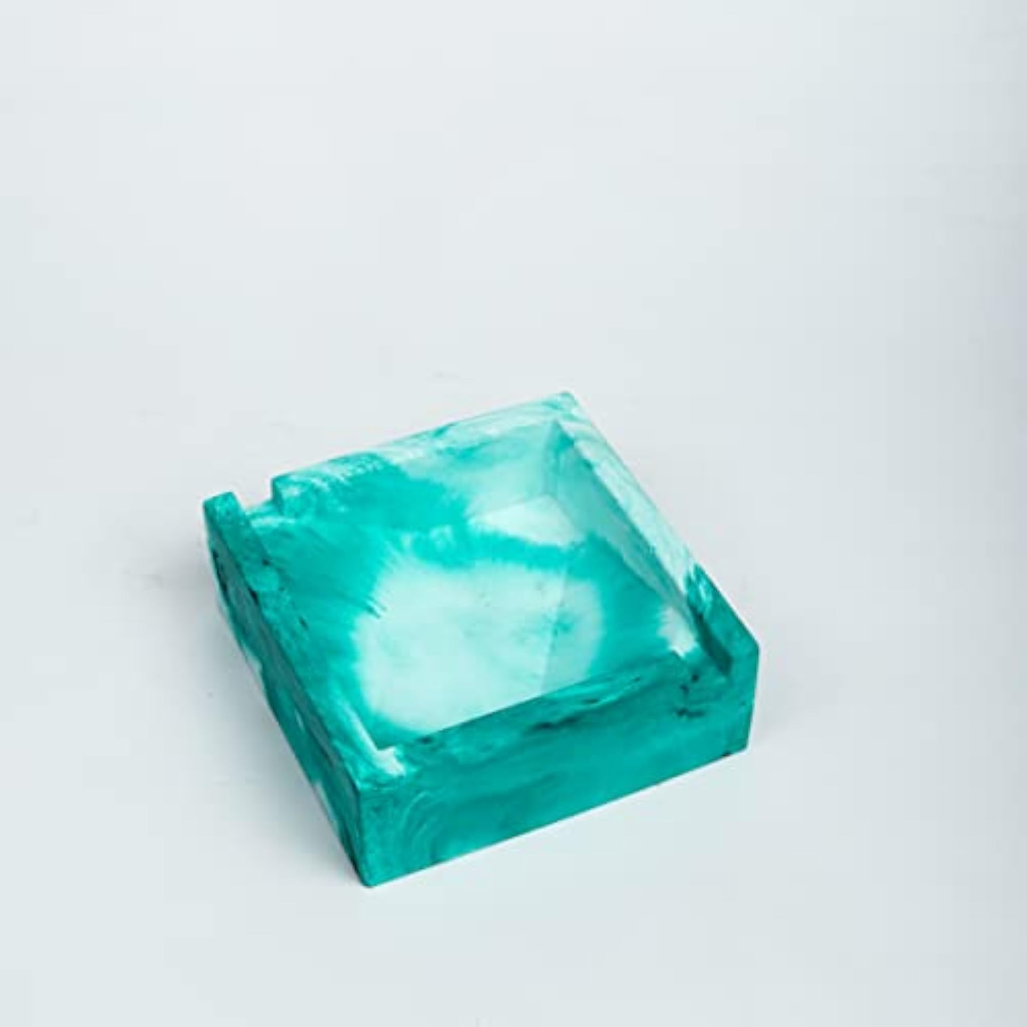 Handcrafted Concrete Ashtray, Mint Color, Home Decor