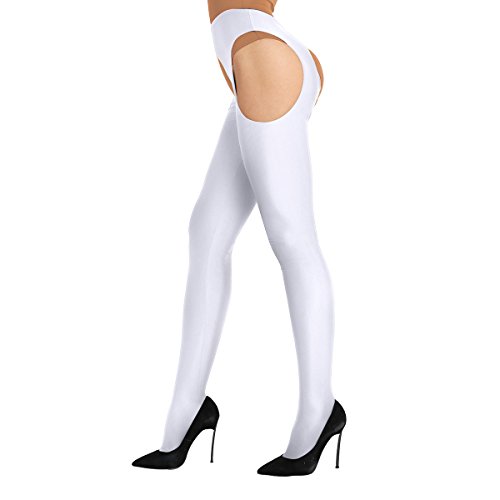 Image of CHICTRY Women's Tights Control Top Pantyhose Toe Garter Belt Hollow Out Stockings Panties