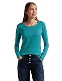 Cecil Shirt Style Pia mit Langarm und Rundhalsausschnitt aus Baumwolle