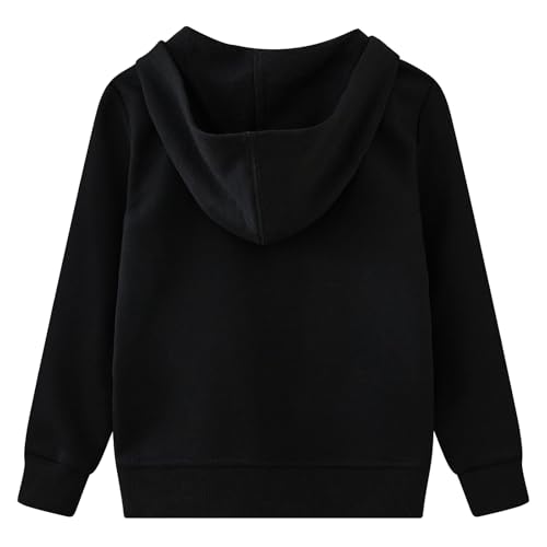 UMELOK Kids Full Zip-Up Hoodie Solid Sweatshirt for Boys and Girls2