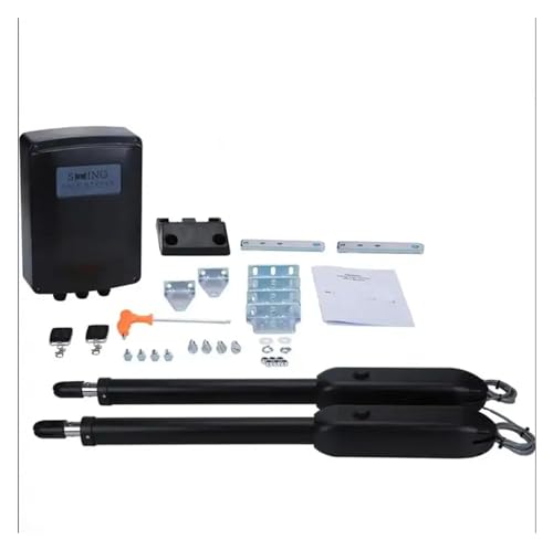Motor Puerta Corredera, Operadores de motor de puerta de 24 V CC, abridor de puerta abatible dual, abridor de puerta de CC SW400DC for 400 KG por puerta de hoja