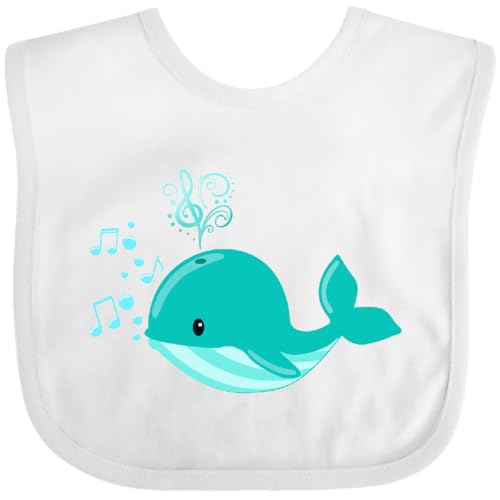 inktastic Cute Singing Whale Baby Bib