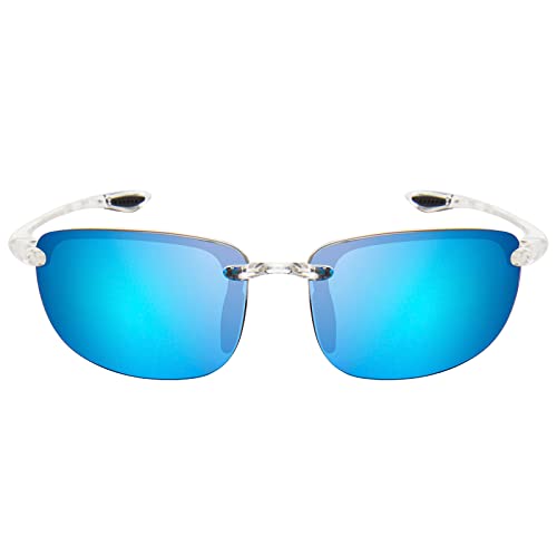 Image of JULI Sports Sunglasses for Men Women Tr90 Rimless Frame for Running Fishing Baseball Driving MJ8001
