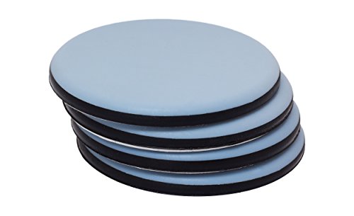 Lot de 4 patins auto-adhésifs PTFE - Pour meubles - Évite les frottements sur les parquets ou moquettes - Idéal pour déplacer des meubles lourds