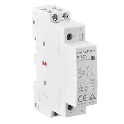 Heschen Contactor de CA del hogar, CT1-25, 2 polos dos normalmente abiertos, AC 220V/230V Voltaje de la bobina, 35mm Montaje en riel DIN (1) | Ya disponible en tu tienda friki favorita! En mundofriki.es! Heschen Contactor de CA del hogar, CT1-25, 2 polos dos normalmente abiertos, AC 220V/230V Voltaje de la bobina, 35mm Montaje en riel DIN (1) | Ya disponible en tu tienda friki favorita! En mundofriki.es!