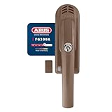 ABUS Tirador de ventana con cerradura FG300A AL0125 ? Pomo para ventana con cilindro de presin y funcin de alarma, cierre uniforme, nivel de seguridad ABUS 7 ? 71895 ? Marrn