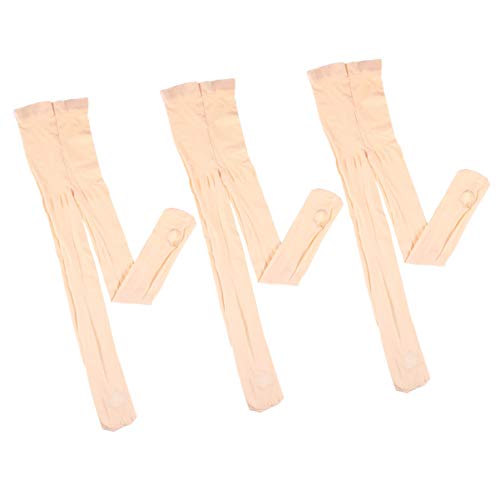 3 pares de meias femininas IMIKEYA para balé e dança latina para ioga (tamanho M, rosa)