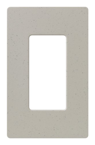 Image of Lutron Claro 1 Gang Decorator /Rocker Wallplate, Satin, Stone (1-Pack) | SC-1-ST