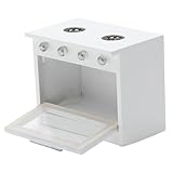 Design semplice e affascinante: questa stufa in legno bianca presenta un design classico e semplice che abbina a qualsiasi arredamento della cucina di una casa delle bambole, aggiungendo un tocco pulito ed elegante al tuo spazio in miniatura. Mobili per casa delle bambole Cucina giocattolo per casa delle bambole