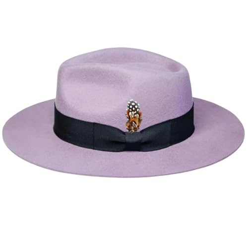 Chapeau en laine pour femme avec détails papillon haut de gamme