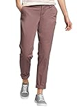 Legend-Wash-Verfahren Eddie Bauer Damen Legend Wash Boyfriend Hose - Slim Fit, Gr. 14 (44), Maulbeere