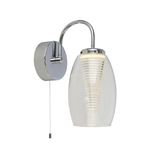 Searchlight Lighting - Searchlight Cyclone 1 Light Wandleuchte Klarglas 3000K