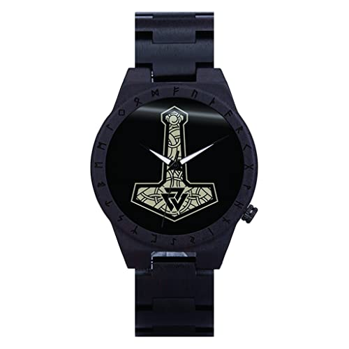 Montre Viking bois hommes montre quartz chronographe bracelet réglable