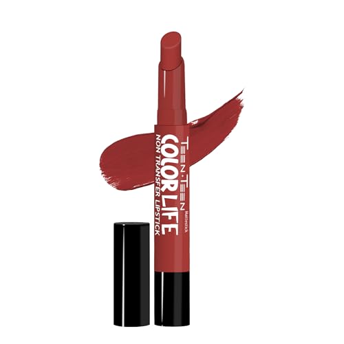 Image of TEEN TEEN Color Life Nontransfer Crayon Lipstick | Matte Finish with Built-in Primer | Waterproof & Long Lasting Lip Color | Smudge-Proof, Fade-Resistant Formula | Forever-Trend, 2gm