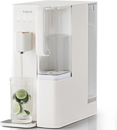TOKIT Reverse Osmosis Water Filter Countertop, T1 SE Water Filter System with RO Filtration, NSF/ANSI 58, 3:1 Pure to Drain, Dual 1.4L Pure Water Pitchers for Home, No Installation