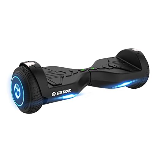 Gotrax Pulse Basic Hoverboard, 6.5" LED Wheels & Headlight, Max 4.3 Miles and 6.2mph Power by Dual 200W Motor, UL2272 Certified and 65.52Wh Self Balancing Scooters Gift for 44-176lbs for Kids Adults