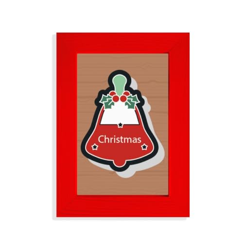 Cadre photo rouge Mas Bells icône dessin animé idée cadeau naissance original