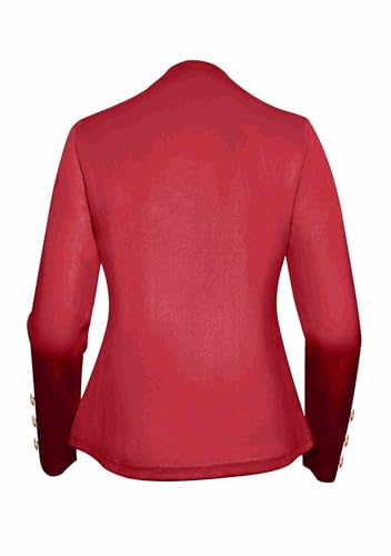 FLITAY Womens Double Breasted Blazer Jackets Casual Open Front Blazers Long Sleeve Lapel Collar Work Office Jackets Blazer3