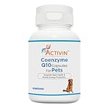 Activin Coenzyme Q10 Supplement for Dogs and Cats, Cardiovascular Support, 100 Capsules