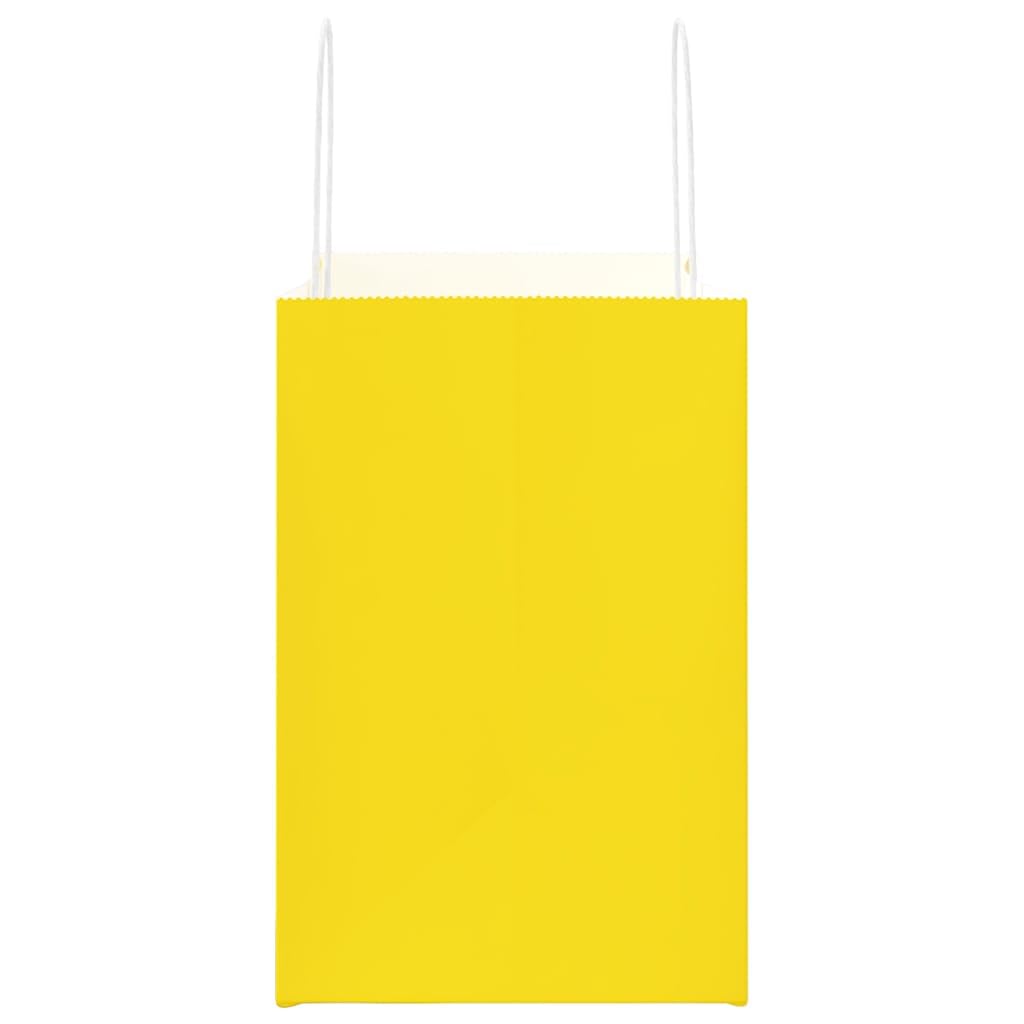 Bolsas de papel kraft 250 piezas amarillas 26x17x25 cm