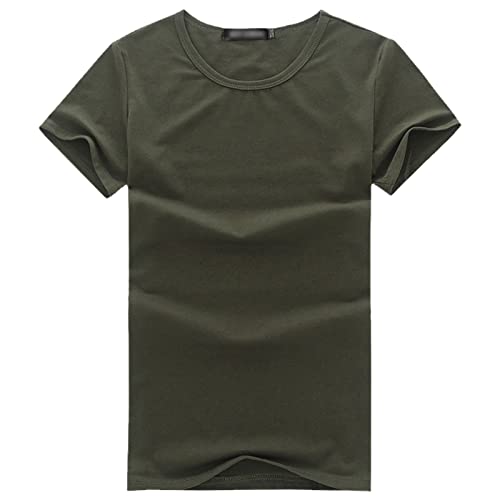 T-shirt d'été slim manches courtes coton homme O Army En8 S