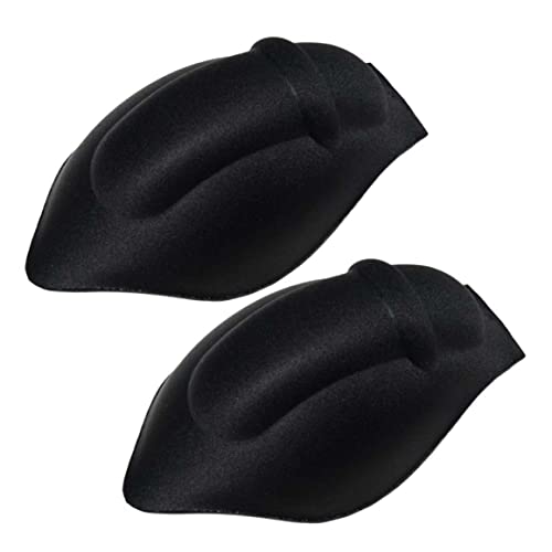 Men Bulge Enhancing Underwear Cup Sponge Pad Swimwear Padded,2Pcs Mens Swimsuit Pads Thickened Underwear Swim Briefs Pad Bulge Enlargement Sexy Sponge Mats - Black