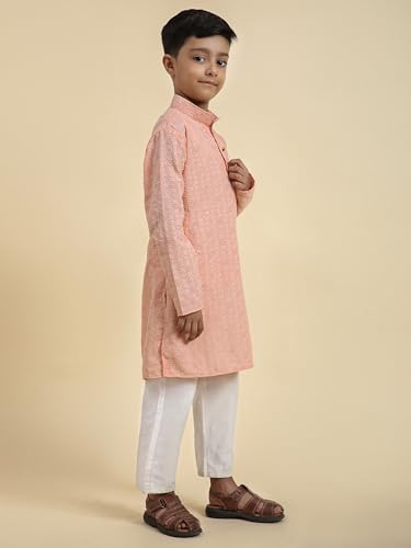 Image of Pro-Ethic Style Developer Boys Cotton Kurta Pajama For Kid's Ethnic Wear | Cotton Kurta Pajama (S-227)