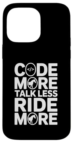 Code More Talk Less Ride More ��n�v���O���}�[ �X�}�z�P�[�X iPhone 14 Pro Max �p