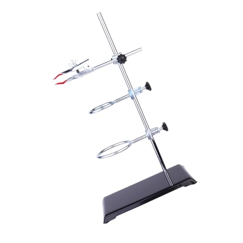 Cabilock Iron Platform Lab Stand Clamp Chemistry Lab Equipment Test Tube Holder 40cm Square Base