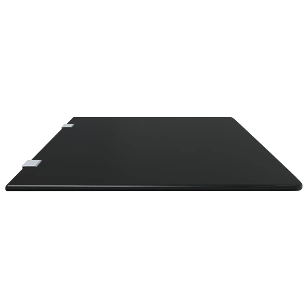 vidaXL Brise-vue pour urinoir mural noir 90x40 cm verre trempé, diviseur d'urinoir, cloison en verre d'urinoir, intimité d'urinoir, cloison d'urinoir