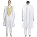 African Clothes for Men Bazin Riche Embroidery Robe Shirt Pants 3 PCS Set Plus Size Boubou Homme Musulman Ensembles Wedding White 3XL