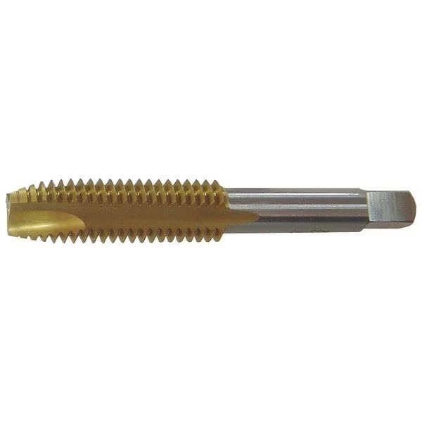Spiral Point Tap, #6-32, Plug, UNC, 2 Flutes, TiN, Mfr: 5TWH5-A