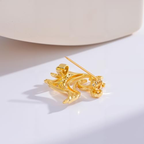 Image of Cute Animal Brooch Pins, Animal Theme Brooches Accessories for Clothes, Birthday Christmas Gift for Women