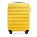 WITTCHEN Maleta Equipaje de Mano Equipaje de Cabina pequeña Trolley ABS Carcasa rígida 4 Ruedas giratorias Cerradura de combinación asa telescópica Groove Line Amarillo Ryanair Imagen de WITTCHEN Maleta Equipaje de Mano Equipaje de Cabina pequeña Trolley ABS Carcasa rígida 4 Ruedas giratorias Cerradura de combinación asa telescópica Groove Line Amarillo Ryanair