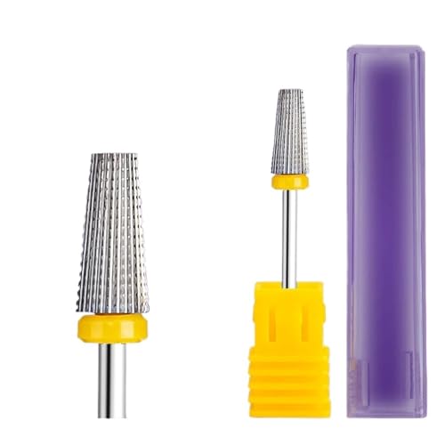 Mozulon ネイルドリルビット 回転式バーミリングネイルカッタービット 電動マニキュアペディキュアツール用 1個(Tungsten 25)